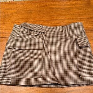 ALC Plaid Mini Skirt with Belt